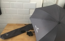 Deštník/slunečník - šedý